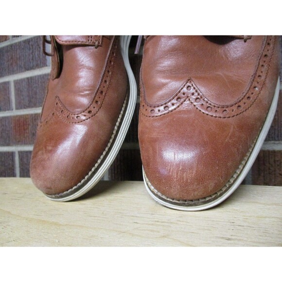 Cole Haan Mens Original Grand Wingtip Oxford Brown Leather C26471 Size 10.5 M main image 7